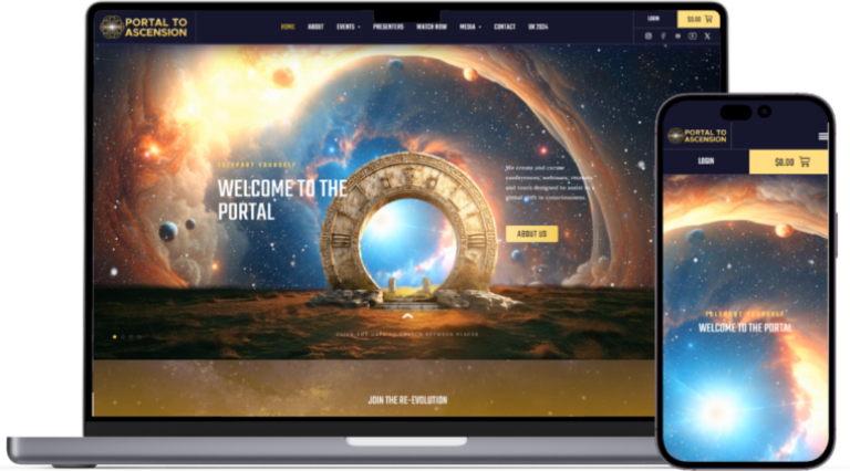 Portal to Ascension website preview