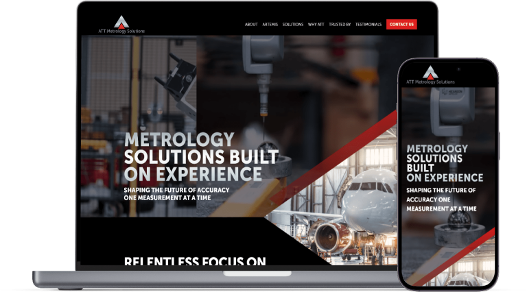 ATT Metrology Solutions website preview