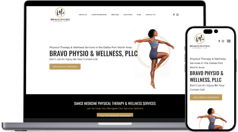 Bravo Physio website preview