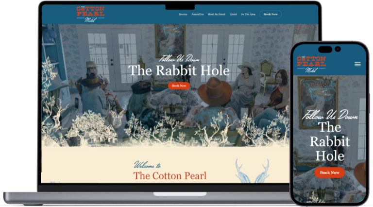 The Cotton Pearl website preview