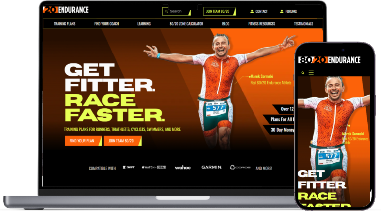 80/20 Endurance LLC website preview