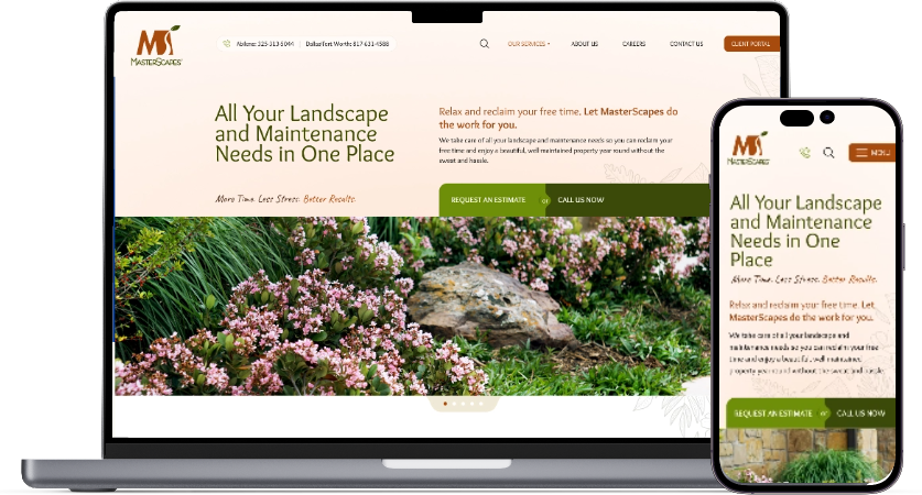 MasterScapes website preview