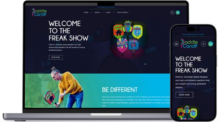 Paddle Candy website preview